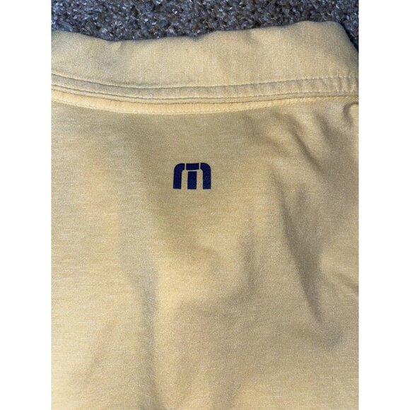 Travis Mathew Men's Large Golf Polo Light Yellow Cream Lightweight short sleeve - Picture 3 of 7
